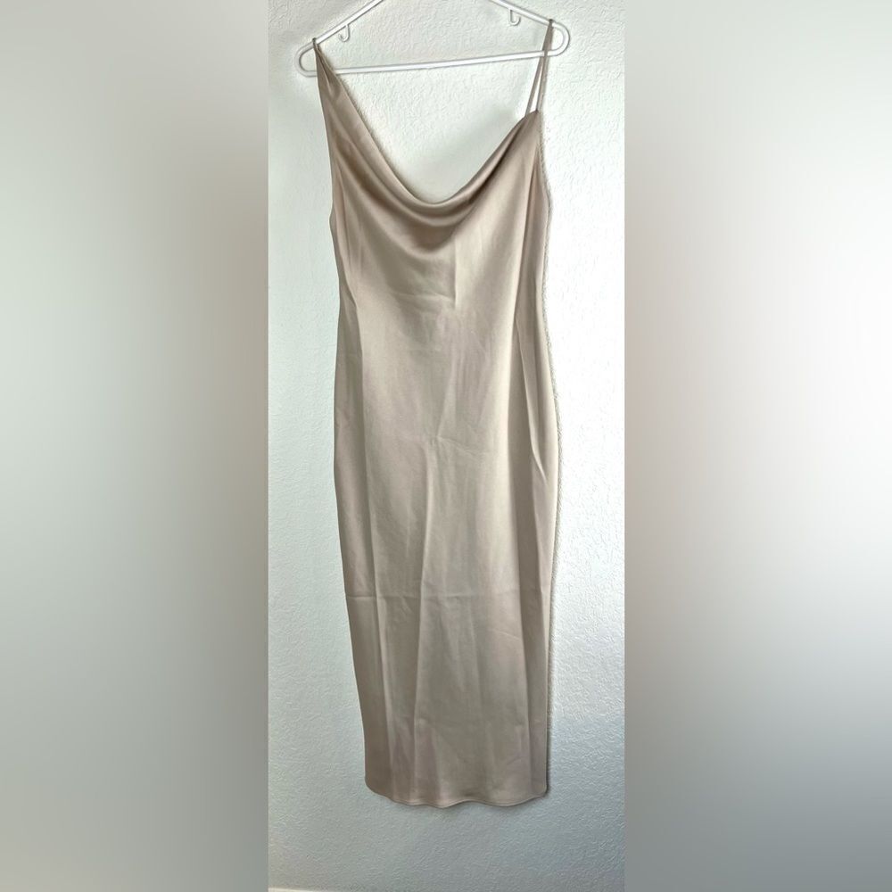 Anthropologie BHLD August Satin Charmeuse Midi Dress - Picture 5 of 15